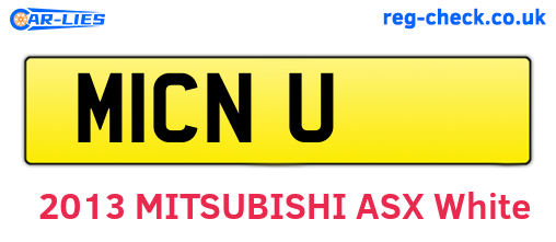 M1CNU are the vehicle registration plates.