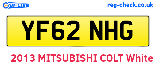 YF62NHG are the vehicle registration plates.