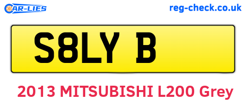 S8LYB are the vehicle registration plates.