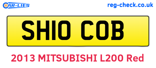 SH10COB are the vehicle registration plates.