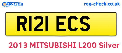 R121ECS are the vehicle registration plates.