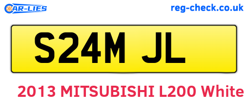 S24MJL are the vehicle registration plates.