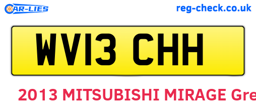 WV13CHH are the vehicle registration plates.