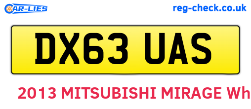DX63UAS are the vehicle registration plates.