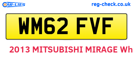 WM62FVF are the vehicle registration plates.