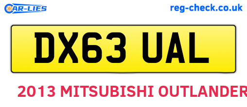 DX63UAL are the vehicle registration plates.