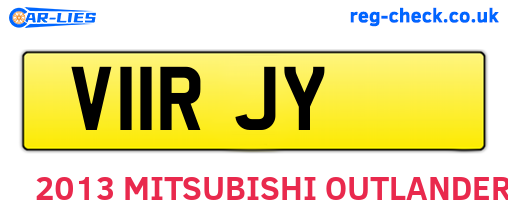 V11RJY are the vehicle registration plates.