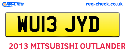 WU13JYD are the vehicle registration plates.