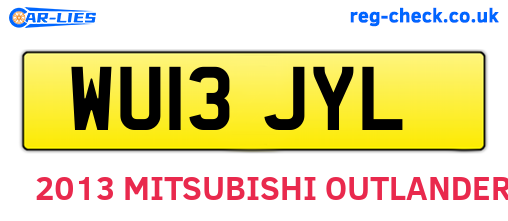 WU13JYL are the vehicle registration plates.