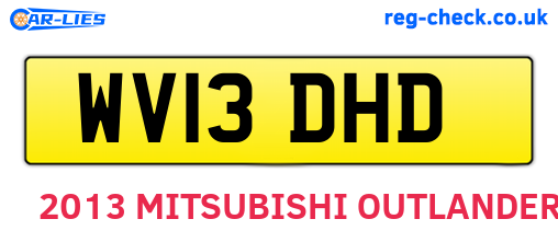 WV13DHD are the vehicle registration plates.