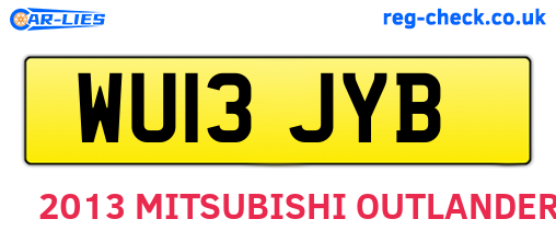 WU13JYB are the vehicle registration plates.