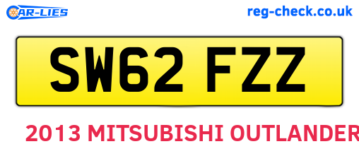 SW62FZZ are the vehicle registration plates.