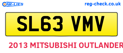 SL63VMV are the vehicle registration plates.
