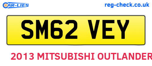SM62VEY are the vehicle registration plates.