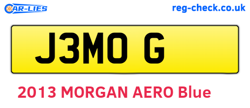 J3MOG are the vehicle registration plates.