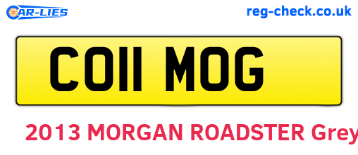 CO11MOG are the vehicle registration plates.