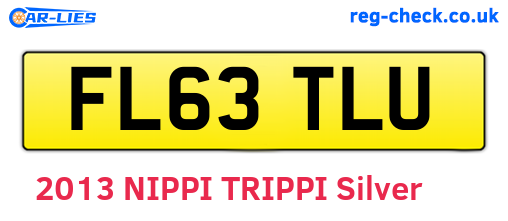 FL63TLU are the vehicle registration plates.