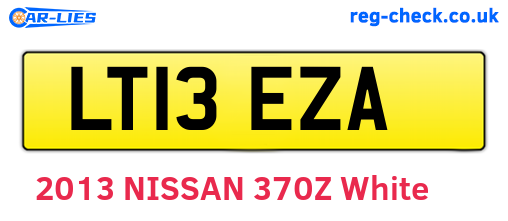 LT13EZA are the vehicle registration plates.