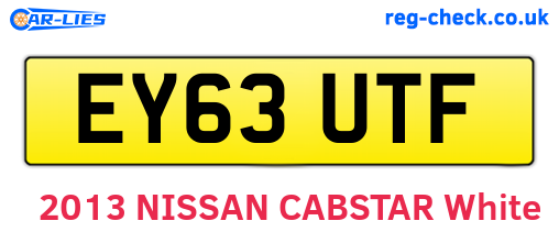 EY63UTF are the vehicle registration plates.