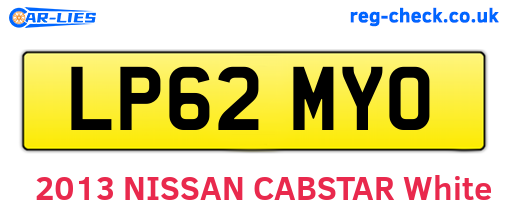 LP62MYO are the vehicle registration plates.