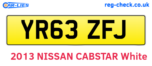 YR63ZFJ are the vehicle registration plates.