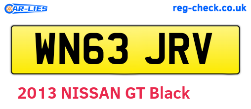WN63JRV are the vehicle registration plates.