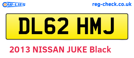 DL62HMJ are the vehicle registration plates.
