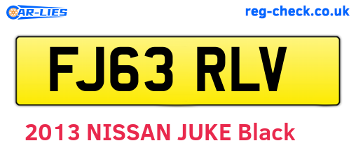 FJ63RLV are the vehicle registration plates.