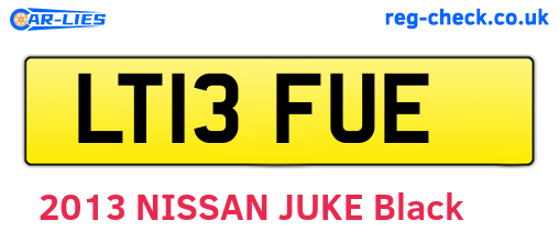 LT13FUE are the vehicle registration plates.