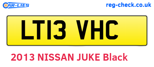 LT13VHC are the vehicle registration plates.