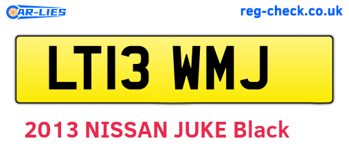 LT13WMJ are the vehicle registration plates.