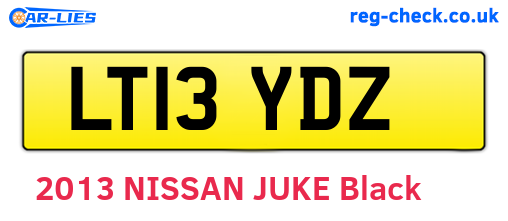 LT13YDZ are the vehicle registration plates.