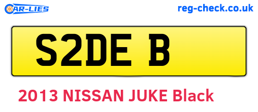 S2DEB are the vehicle registration plates.