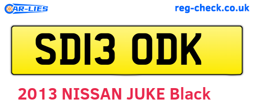 SD13ODK are the vehicle registration plates.