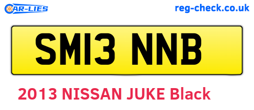 SM13NNB are the vehicle registration plates.