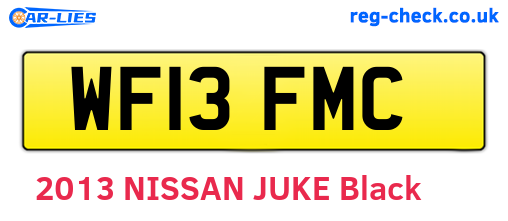 WF13FMC are the vehicle registration plates.