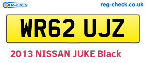 WR62UJZ are the vehicle registration plates.