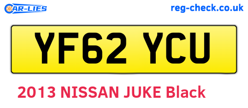 YF62YCU are the vehicle registration plates.