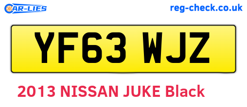 YF63WJZ are the vehicle registration plates.