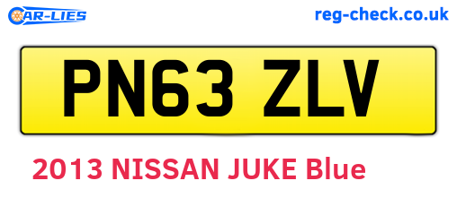 PN63ZLV are the vehicle registration plates.