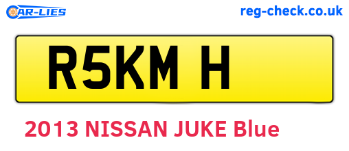 R5KMH are the vehicle registration plates.