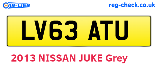 LV63ATU are the vehicle registration plates.
