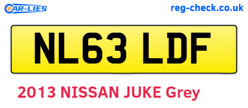 NL63LDF are the vehicle registration plates.