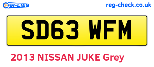 SD63WFM are the vehicle registration plates.