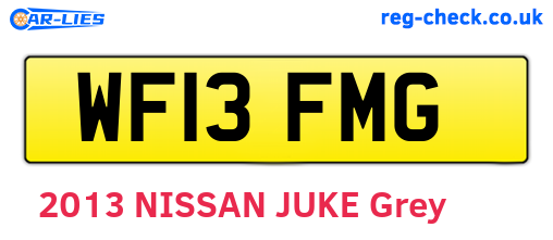 WF13FMG are the vehicle registration plates.