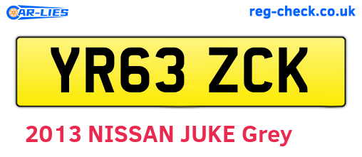 YR63ZCK are the vehicle registration plates.