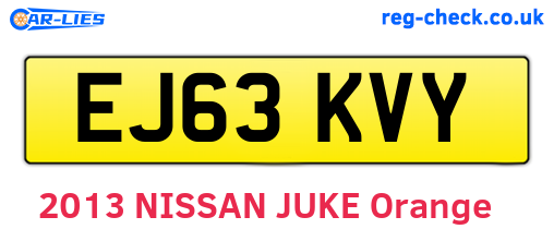 EJ63KVY are the vehicle registration plates.