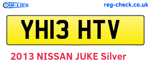 YH13HTV are the vehicle registration plates.