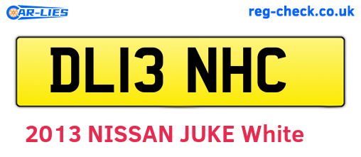 DL13NHC are the vehicle registration plates.