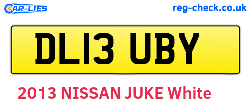 DL13UBY are the vehicle registration plates.